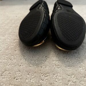 BRAND NEW Tory Burch Black Quilted Flats Size 7.5